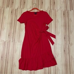 Pea in the Pod Red ruffle Dress size medium